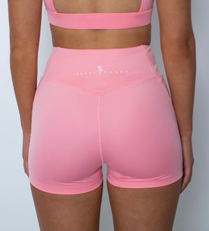 ALLEVIATE BOOTY SHORTS - BLUSH PINK